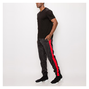 Pantalones deportivos con cordón a rayas para hombre, chándal cortavientos ajustado, diseño personalizado para Fitness, 2021 - Product Image 4
