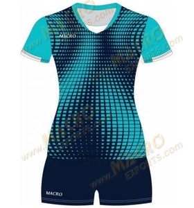 Maillots de volley-ball d'équipe unisexes pour adultes en gros, personnalisés, entièrement imprimés par sublimation, mélange polyester-spandex, été - Product Image 2