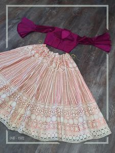เสื้อครอปสตรีตาข่ายสุดเก๋เสื้อครอปแต่งตะเข็บ lehenga choli เสื้อเบลาส์สำหรับงานแต่งงาน - Product Image 2