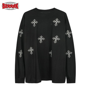 Berrak international Hoodie <b>Men</b> <b>Men</b> Long Sleeve O-Neck T-Shirt Streetwear Hip Hop Casual Loose <b>Pullover</b> - Product Image 4