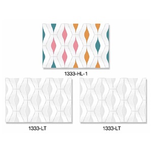 30x45cm เคลือบกระเบื้องผนังสีขาวดีไซน์ใหม่ - Product Image 3