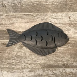 Gris Flounder de Metal galvanizado de decoración de la pared - Product Image 1