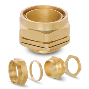 Vente directe d'usine BW4PT Presse-étoupes en laiton en quatre parties raccords électriques nickelés pour intérieur et extérieur - Product Image 4