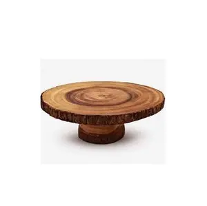 Support à gâteau en bois en gros Support à gâteau de mariage d'anniversaire en bois Fabricants indiens pour la pièce la plus vendue