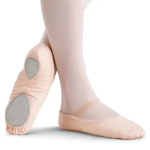 Özelleştirme çift tuval yumuşak taban kedi pençe kalp taban ayakkabı kızlar bale ayakkabıları erkek dans ayakkabıları ucuz fabrika fiyatları 2024