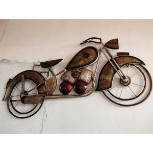 Décoration murale de vélo unique en fer forgé / Décoration d'intérieur / Article cadeau Diwali - Product Image 1