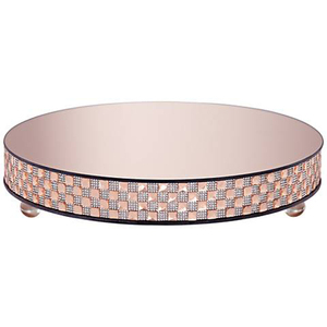 Support rond de service à gâteaux dorés, présentoir à pâtisserie rond et personnalisé de haute qualité, pour décor de mariage, à bas prix - Product Image 6