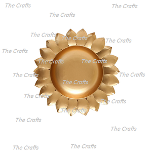 Laiton martelé photophore Urli ensemble de deux tailles différentes fleur décoration Urli pour accessoires de décoration de mariage - Product Image 2