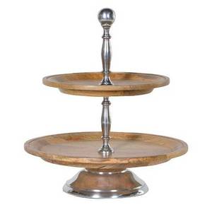 Supports à gâteaux décoratifs faits à la main, unique, moderne, impression de logo personnalisé, vente en gros, de styliste, support à gâteaux en métal de mariage Antique - Product Image 6