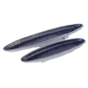 Bol long en fonte d'aluminium moderne avec émail également disponible en émail et en métal sans danger pour les aliments - Product Image 1
