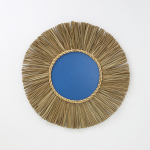 Round Traditional Design Seagrass Wall <b>Mirror</b> Hand Woven Straw Decorative <b>Mirror</b> From Vietnam - Product Image 5