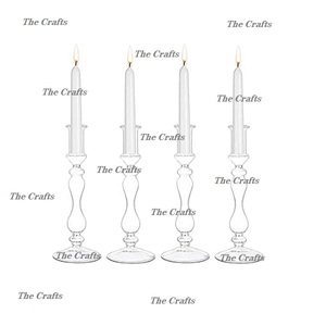 Juego de portavelas de acrílico hecho a mano de seis portavelas con forma de tamaño personalizado del fabricante en la India - Product Image 2