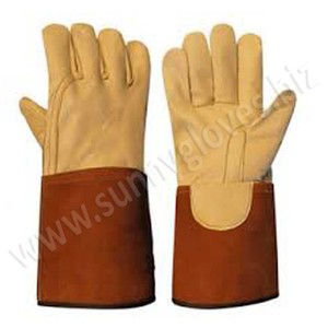 Guantes de soldadura con palo, de trabajo, de seguridad, resistentes al calor, de argón - Product Image 5