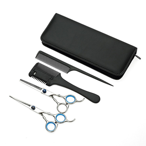 Kit de tijeras de corte para peluquero, juego de corte de barba, peine pequeño, barberos, peine, parte superior, 4 Uds. - Product Image 2