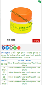 <b>SILICON</b> GREASE|GS WATCH MAKING <b>TOOLS</b> - Product Image 2