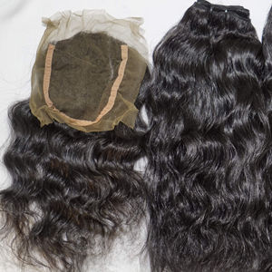 Brésilien 100% naturel ondulé Double trame faisceaux non transformés vierge cuticule aligné Remy cheveux Extensions de cheveux humains - Product Image 2