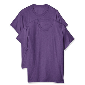 Prix de gros de haute qualité ras-du-cou vêtements d'été décontracté uni manches courtes coton vêtements d'été couleur unie homme t-shirts 2024 - Product Image 1