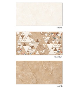 Carrelage céramique 30x60cm décoration murale extérieure colorée marron beige design ancien - Product Image 3