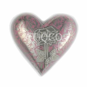 Coeur de rose en métal en laiton moderne pour la crémation Dernières fournitures funéraires au design unique et attrayant en vente - Product Image 1