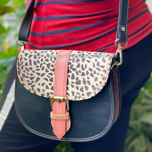 Bolso de mano de piel auténtica hecho a mano, bandolera informal Vintage - Product Image 1