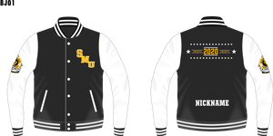 Letterman Custom Wool Cotton Varsity Slim Fit <b>Jackets</b> Men Quilted Baseball <b>Winter</b> Bomber Casual Style Stand Collar Embroidery - Product Image 6
