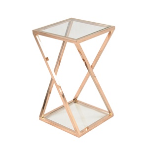 Table en métal de conception créative faite à la main avec dessus de miroir rond meilleure table d'appoint de luxe dernière table de centre élégante en gros meilleure - Product Image 6