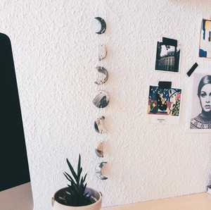 Arte de Pared con Fases Lunares de Cuerda, con Lunas de Resina y Cordón de Algodón Natural, Decoración de Pared Boho Hecha a Mano, Venta al por Mayor - Product Image 2