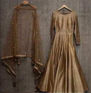 -Élégant-NOUVEAU-PLANCHER-LONGUEUR--Robe pour la Fête-usure-robe avec Belle-travail applique pour la Fête/Mariage = 2021 .. - Product Image 1