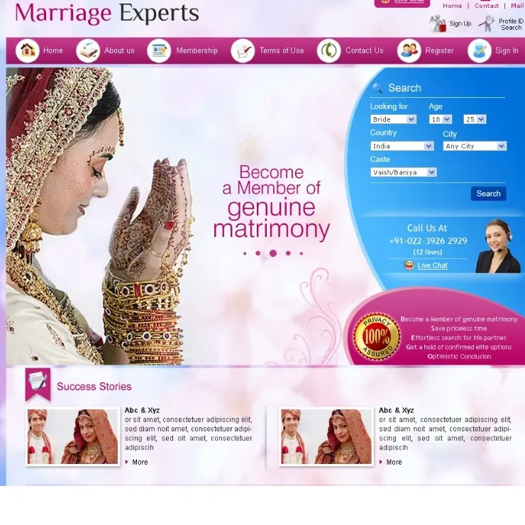 Php Matrimonial Scripts - Matrimonial Website Ontwikkeling Door Kws Ontwikkeling