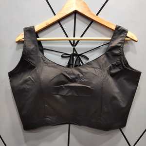 Chemisier saree de travail de séquence brodé de tissu de soie lourde indienne blouse lehenga pour les femmes - Product Image 2