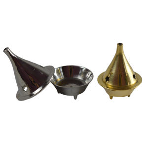 Bonne conception pour la décoration de Table, brûleur d'encens avec support d'encens de finition très argenté et doré - Product Image 5