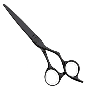 Ciseaux de barbier professionnels de haute qualité, noirs, pour la coupe de cheveux, en acier inoxydable, avec logo personnalisé - Product Image 4