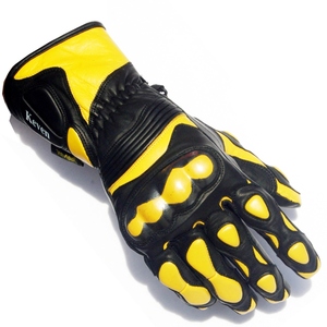 Meilleure vente de gants de motard Pro en cuir de vachette véritable avec logo personnalisé nouveau style USA 2023 - Product Image 1