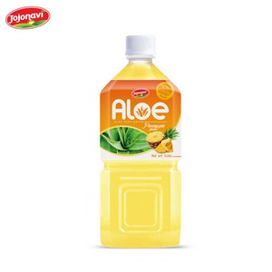 1L JOJONAVI sabor a piña Aloe Vera bebida jugo etiqueta blanca Etiqueta Privada certificado Halal jugo de frutas y verduras a granel corto - Product Image 1