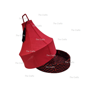 Fabuleux plateau en fer et jute avec couverture en tissu plateau de service décoratif pour hôtel et restaurant à vendre - Product Image 4