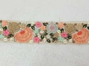 ริบบิ้นผ้าต่วนพิมพ์ลายดอกไม้สวยผ้าคอตตอน100% ความดื้อรั้นสูงสำหรับนักออกแบบเสื้อผ้า - Product Image 2