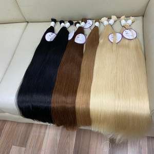 Cheveux naturels, cheveux non traités, lisses, couleur blonde, slavique russe, taille 6 à 32 pouces, vente en gros, vente en gros - Product Image 2