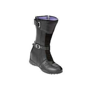 Chaussures de sport imperméables et respirantes en cuir pour hommes, bottes noires pour moto de course, Motocross - Product Image 3