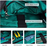 Sac à dos WindTook en gros, sac à dos pour ordinateur portable, unisexe, sac à dos pour étudiants, avec port de charge USB, pour le collège, les voyages, le travail, bleu