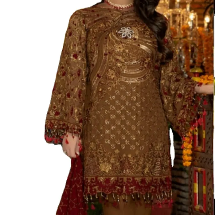 Awesome Quality Embroidered Black Kurti Pent Pakistani Salwar Kameez Suit