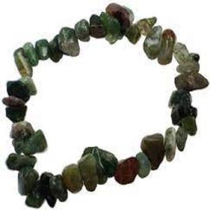 Handmade Natural Bloodstone Chips <b>Bracelet</b> | <b>Crystal</b> <b>Healing</b> Energy Stone Jewelry - Product Image 6