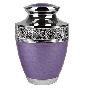 Urna de cremación de cenizas funerarias para adultos, grabado en plata y oro, estilo americano/europeo - Product Image 4