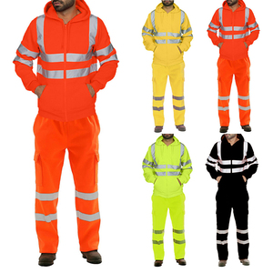 Sweat-shirt à capuche haute visibilité pour sécurité, de travail, réfléchissant, nouveau Design, classe 3, à capuche haute visibilité - Product Image 3