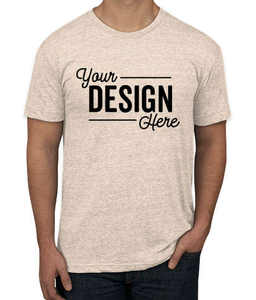 T-shirt d'été à col rond en coton doux vierge District Tri-blend T-shirt unisexe à manches courtes - Product Image 6