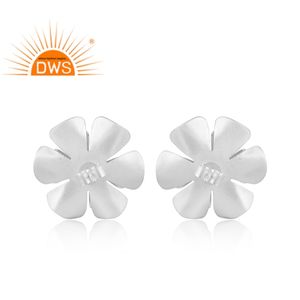 Boucles d'oreille pour femme, bijou fait à la main, en argent Sterling 925, motif Floral, accessoire pour fabrication de joaillerie - Product Image 4