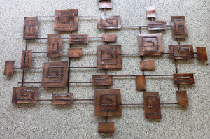 Art mural antique en or de luxe moderne de conception nouvelle et de qualité supérieure, très vendu, pour la décoration de mariage et de fête - Product Image 3