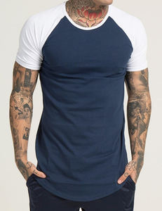 Meilleur prix T-shirt décontracté à col rond pour hommes 100% coton respirant séchage rapide manches courtes coupe confortable solide Logo personnalisé - Product Image 1