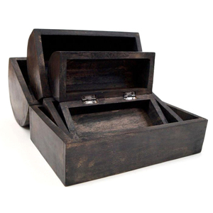 Caja de madera Estilo Vintage del Cofre del Tesoro - Product Image 5