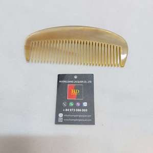 Nouveaux Arrivants Faible QUANTITÉ MINIMALE DE COMMANDE Corne Naturelle Cheveux Peigne 100% fait main fourni par corne peigne huongdang - Product Image 3