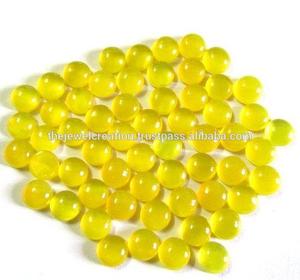 4mm naturel jaune calcédoine pierre ronde Cabochon pierre précieuse en vrac de la fabrication au prix d'usine en gros à la boutique en ligne maintenant - Product Image 2